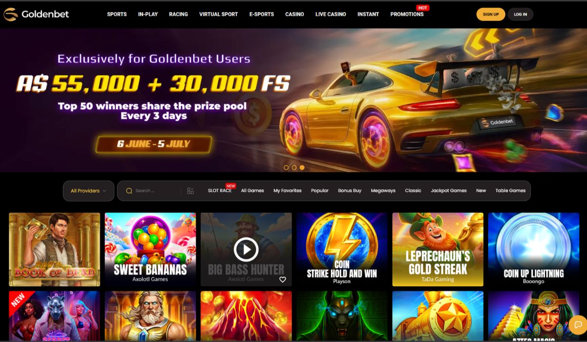 GoldenBet PayID supported online Casino